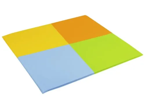 angled soft mat showing varied sizes of sections for balance and body awareness exercises