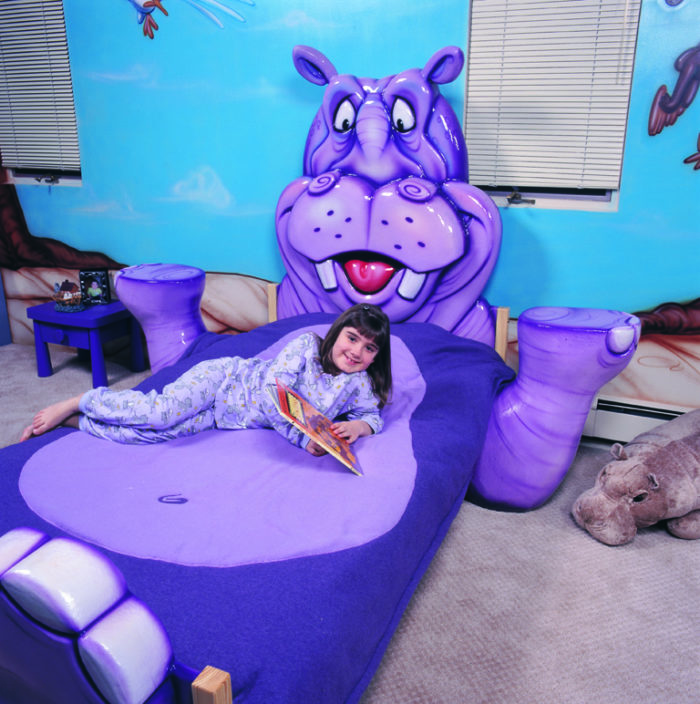Hippo Themed Bed