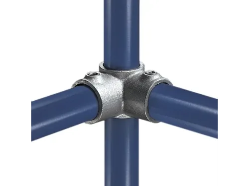 galvanized pipe clamp #21 side outlet tee for 90-degree pipe joints and pass-through upright connections