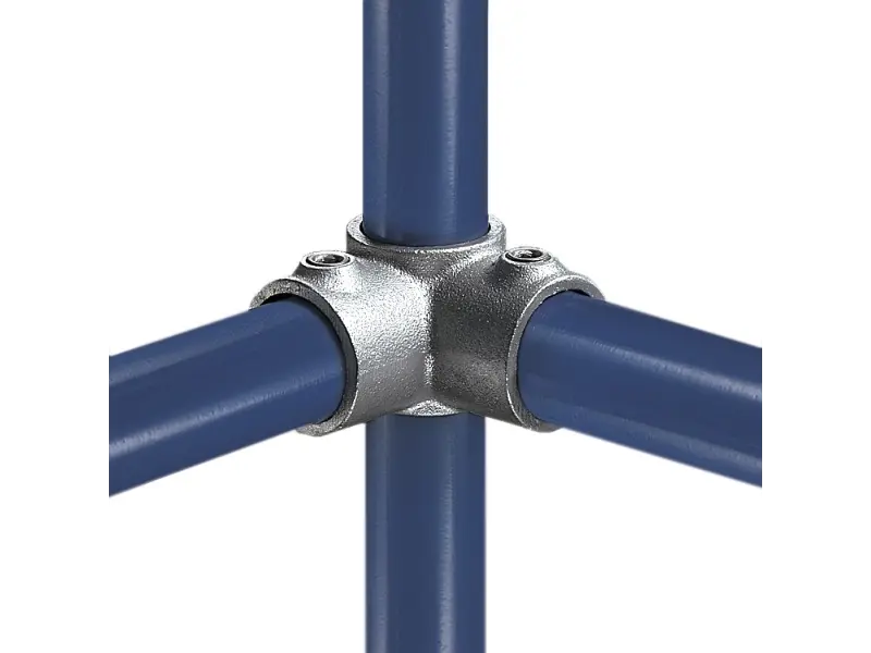 galvanized pipe clamp #21 side outlet tee for 90-degree pipe joints and pass-through upright connections
