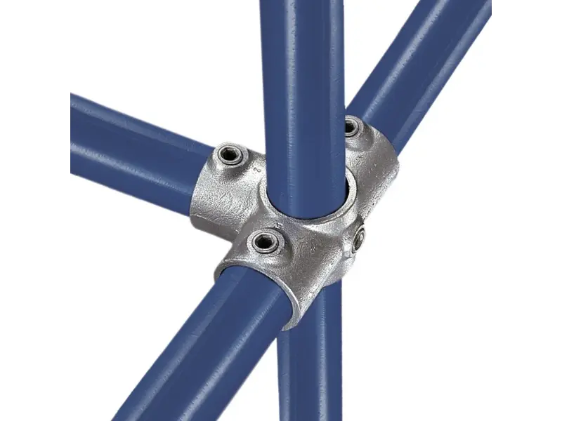 galvanized pipe clamp #35 three socket cross for upright and horizontal pipe connections