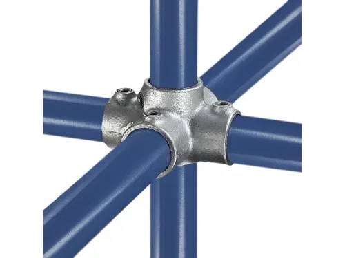 galvanized pipe clamp #40 four socket cross for centre upright and four-direction pipe connections