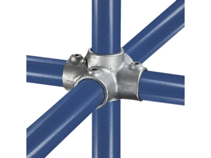 galvanized pipe clamp #40 four socket cross for centre upright and four-direction pipe connections