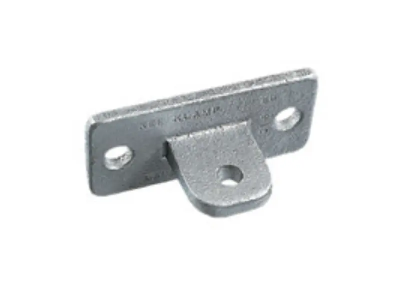 galvanized pipe clamp M58 swivel flange plate for wall and brace mounting