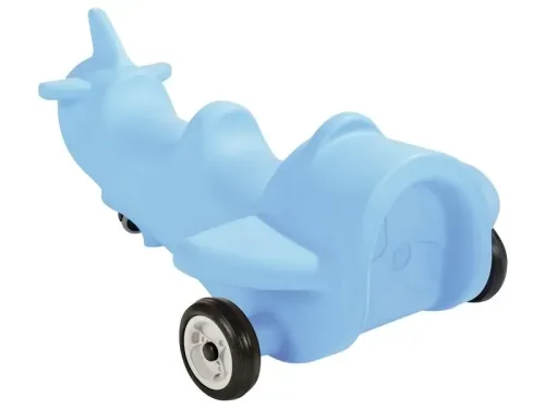 Airplane Double Pushalong blue plastic ride-on for two toddlers enhancing balance and cooperative motor play.