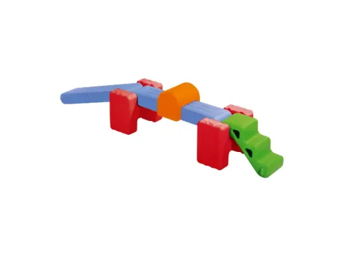 durable outdoor obstacle course with raised platforms and balance elements designed for climbing, coordination, and active gross motor play