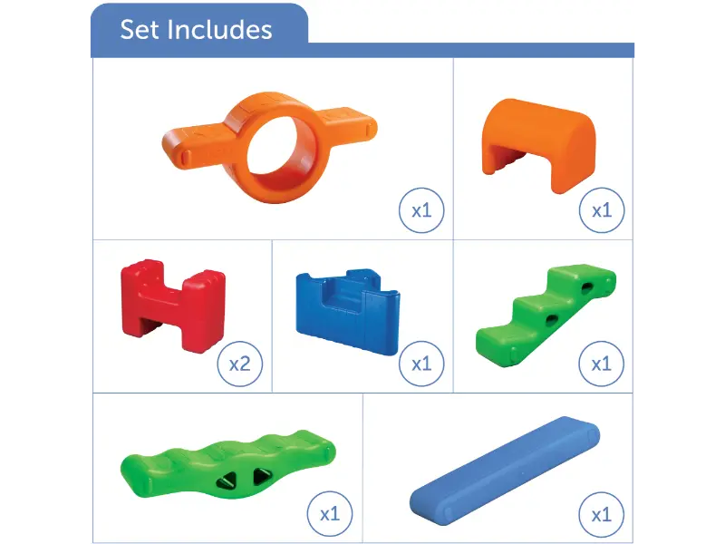 durable outdoor play kit promoting climbing, coordinated stepping, and energetic movement in outdoor learning environments