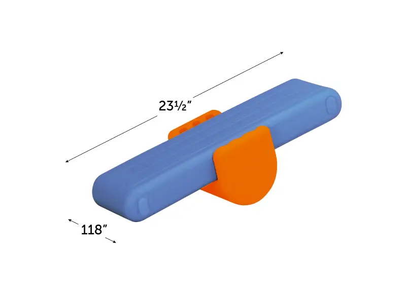 durable outdoor seesaw with stable plastic construction supporting balance practice and cooperative movement play