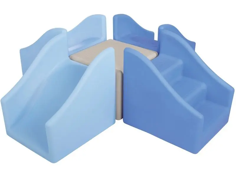 durable plastic crossroads platform designed for early crawling, balance challenges, and multi-directional movement exploration