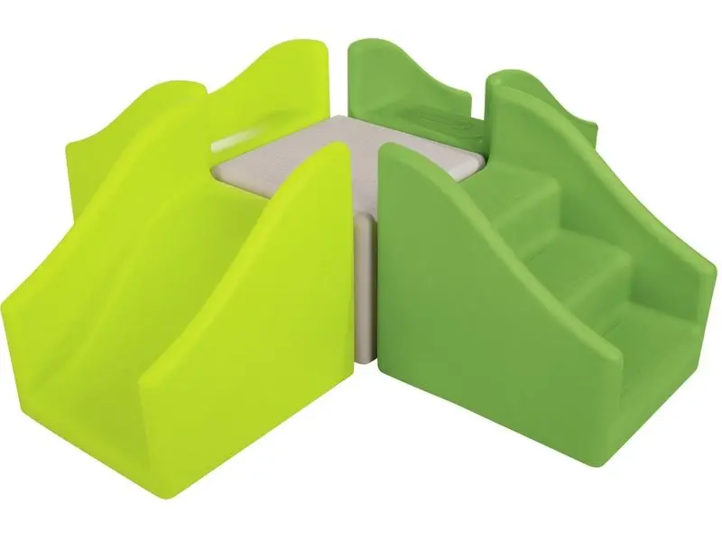 modular plastic climbing crossroads encouraging coordinated stepping, spatial awareness, and confident gross motor play