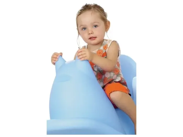 Baby Rocker polyethylene toddler rocker designed for stability, comfort, and rhythmic balance exercises.