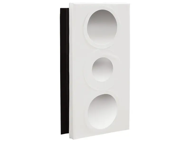padded wall mat with integrated mirror designed to encourage visual exploration and self-recognition in sensory spaces