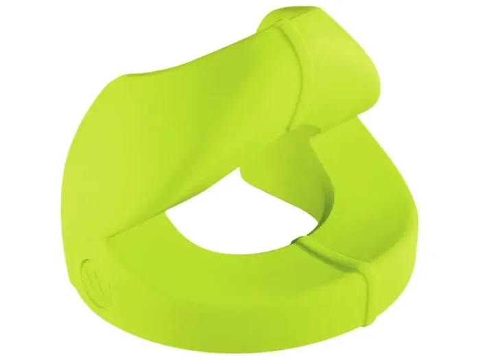 Babyboost green balance seat for toddlers promoting posture, stability, and movement control during play.