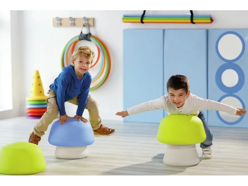 Balance Mushroom balance trainer for children building coordination, agility, and body awareness through play.
