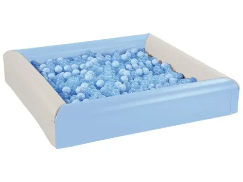 Bath Ball Pool soft foam ball pool with low walls for toddlers to play safely while developing balance, coordination, and sensory awareness.
