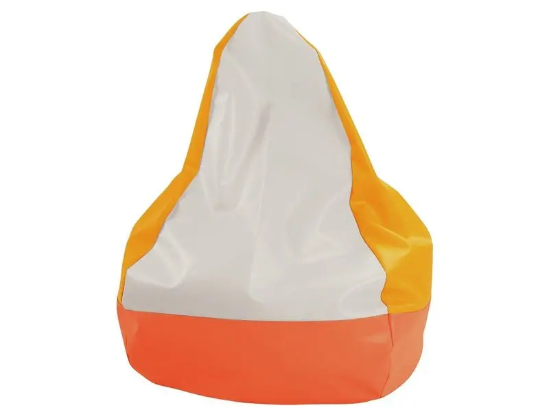 soft orange beanbag chair moulding to the body to promote calm, comfort, and secure sensory seating