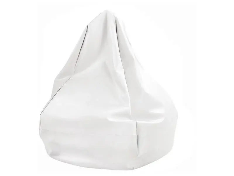 soft white oil beanbag chair moulding to the body to promote calm, comfort, and secure sensory seating