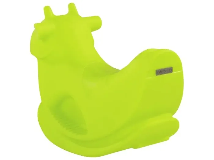 Bull Rider light-green toddler rocker developing coordination and balance in early-learning environments.