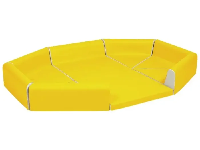 Circus Babyseat soft foam seat in yellow designed for infant comfort and posture support during supervised play or therapy activities.