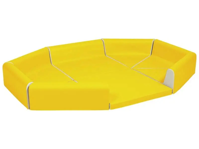 Circus Babyseat soft foam seat in yellow designed for infant comfort and posture support during supervised play or therapy activities.