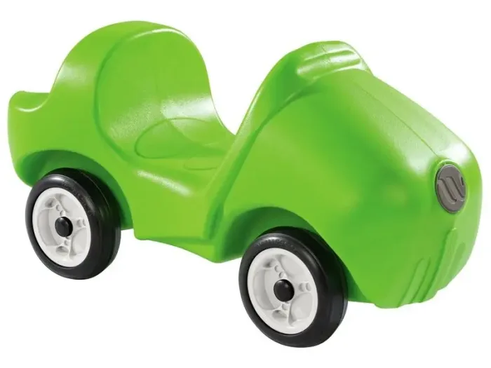 First Ride-On Set Presto Rider green toddler ride-on promoting balance, coordination, and strength through active play.
