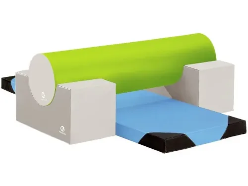 modular soft foam balance set encouraging coordination, stepping practice, and safe gross motor play