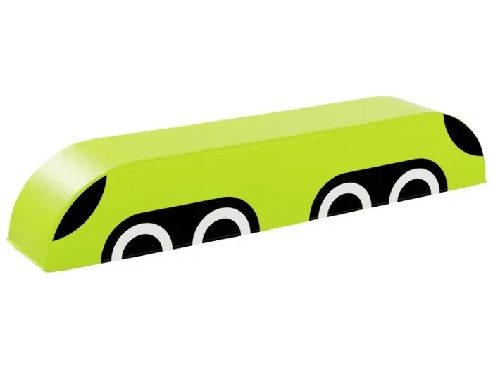 Foam Car Tchou soft foam ride-on supporting balance, coordination, and creative motor play in toddlers.