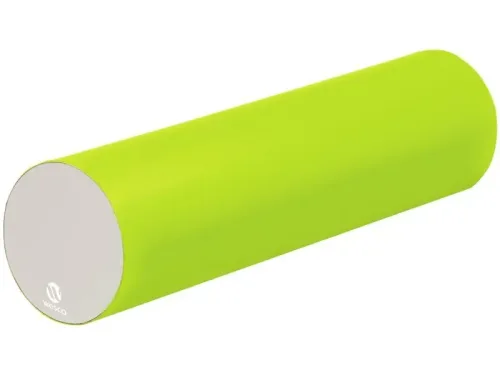 large cylindrical foam block designed for rolling, balancing, and climbing play that strengthens coordination, confidence, and gross motor skills