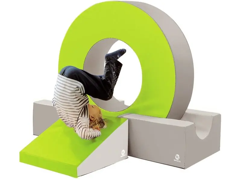 circular soft foam climbing and crawling ring encouraging body awareness, coordination, and sensory-friendly play