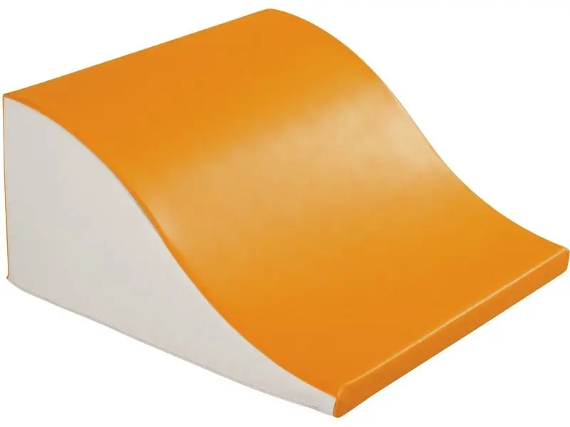 dynamic wave-shaped foam block encouraging climbing, rocking, and movement play that builds strength and balance skills