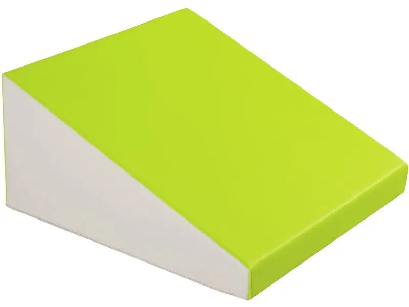 angled trapezium-shaped foam block supporting climbing, sliding, and balancing play that strengthens coordination and creative movement