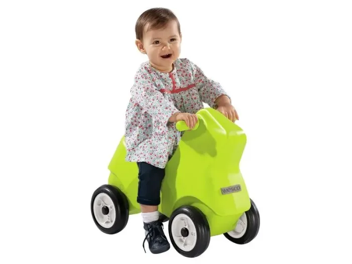 Illico Ride-On light green toddler mobility toy for balance, movement control, and active exploration.