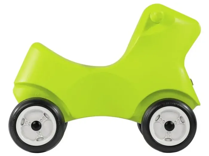 Illico Ride-On light green pushalong toy helping toddlers develop strength, mobility, and gross-motor control.