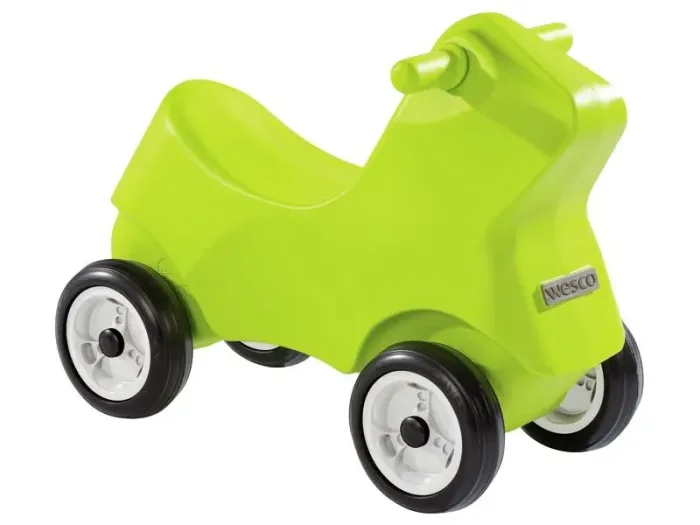 Illico Ride-On light green toddler ride-on strengthening coordination and confidence through active motor play.