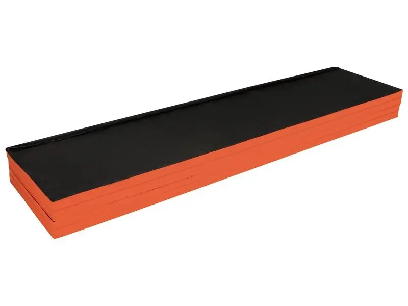 large foldable play mat providing a soft, cushioned surface for tumbling, stretching, and floor activities