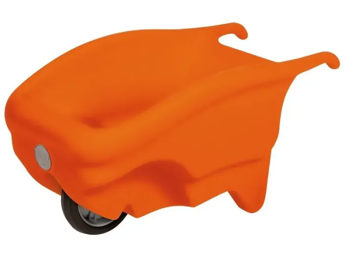 Large Wheelbarrow 1 Wheel orange toddler cart promoting balance, coordination, and strength through active play.