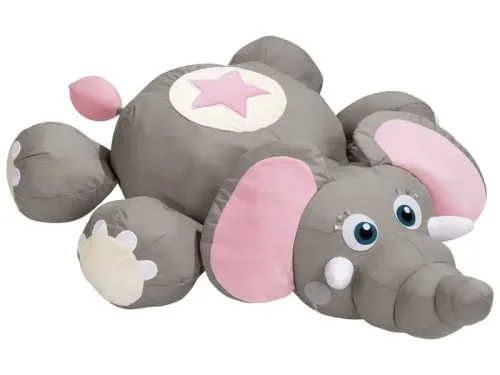 elephant-shaped floor cushion providing soft full-body support for calm sensory relaxation