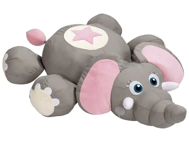 elephant-shaped floor cushion providing soft full-body support for calm sensory relaxation