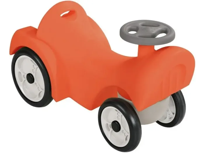 Loco Pushalong coral toddler ride-on developing balance, movement, and motor-skill confidence through play.