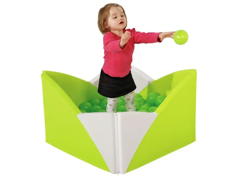 Lotus Corner Ball Pool soft foam ball pool with secure corner design ideal for early-learning and therapy environments promoting balance and movement.