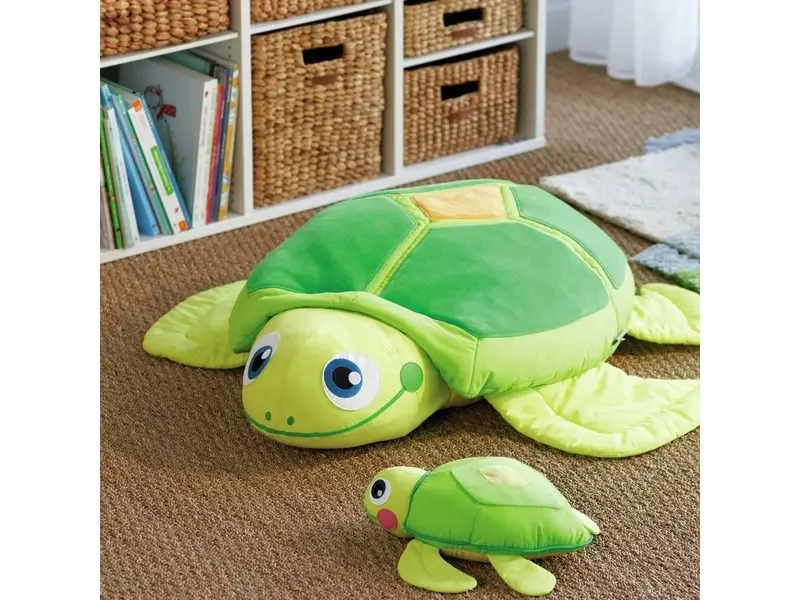 large foam cushion enhancing comfort and calm within classroom or therapy environments