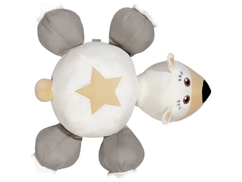 large bear-shaped floor cushion providing gentle sensory support and deep relaxation comfort