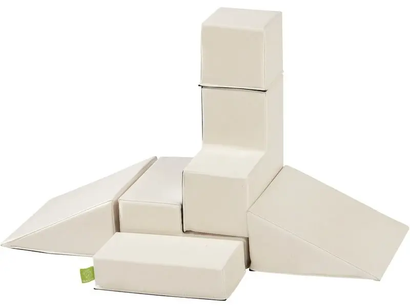 neutral-toned foam play kit designed for sensory calm and gentle movement exploration