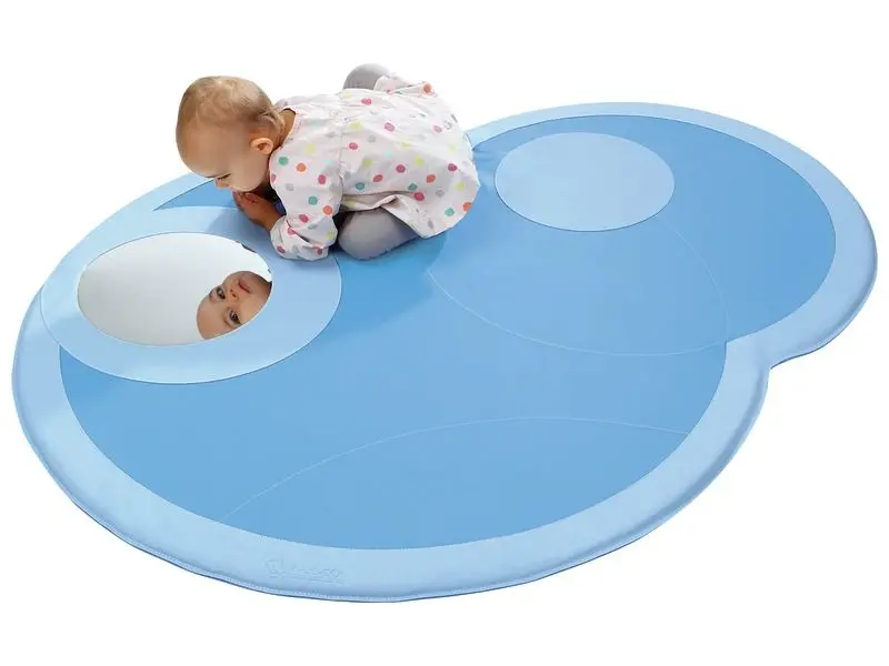 reflective play mat promoting body awareness, coordination, and calm visual exploration