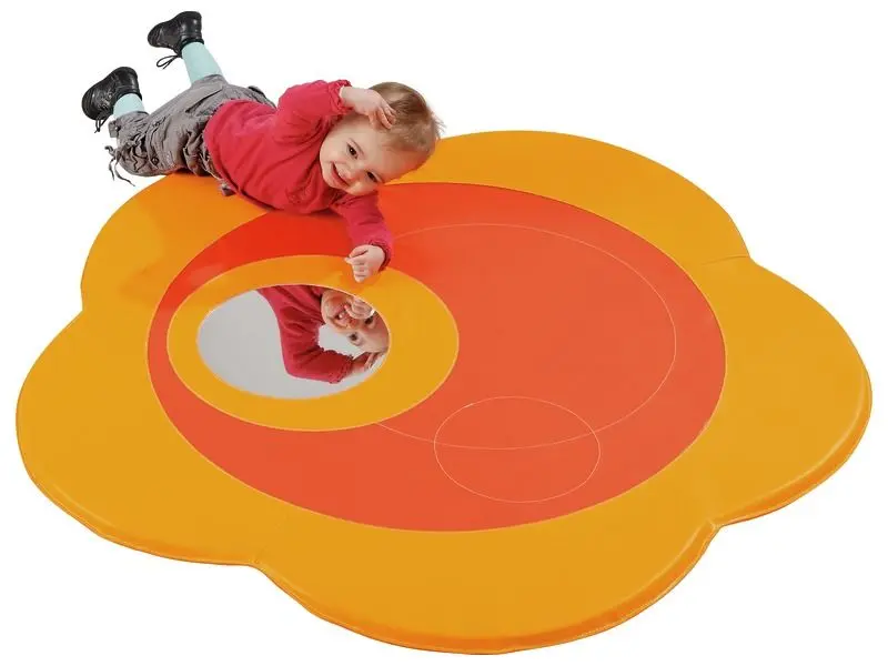 cushioned mat designed to promote exploration, visual stimulation, and gentle sensory relaxation