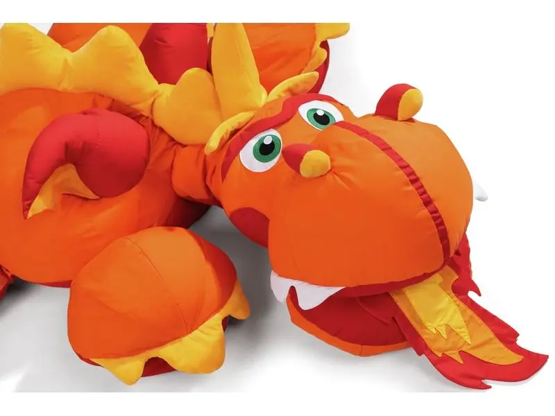 friendly dragon seat offering gentle pressure and tactile comfort for calming sensory play
