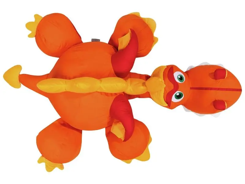 large dragon-shaped cushion providing soft sensory support for rest, comfort, and relaxation