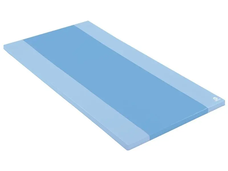 blue foam pathway mat encouraging active stepping and directional play that builds focus and motor control