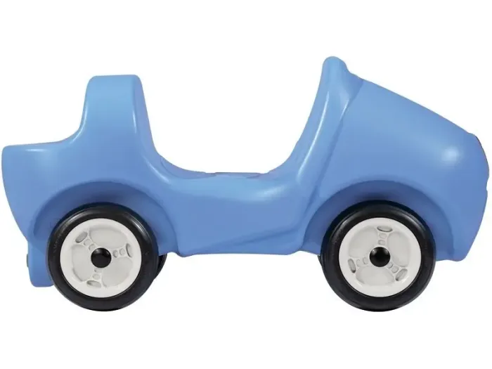 Presto Rider blue pushalong toy encouraging balance, steering control, and physical confidence in early learners.