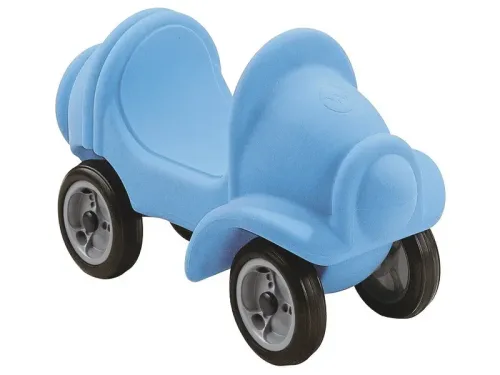 Rapido light blue ride-on for toddlers developing strength, movement control, and coordination through safe indoor play.